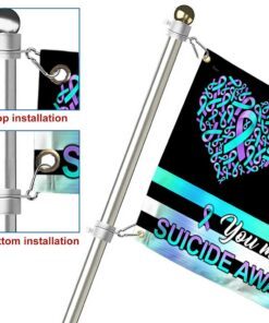 suicide prevention awareness grommet flag you matter dbd3271gf 3645