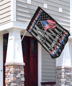 summer nights and dirt track lights flag 6558