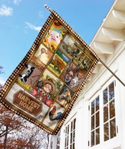 summertime harvest home decoration flag 8823