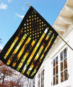 sunflower. america us flag 1877