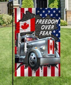 support freedom convoy 2022 flag freedom over fear ddh3313f 2114