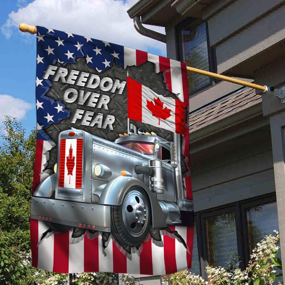 Support Freedom Convoy 2022 Flag Freedom Over Fear DDH3313F - Image 3