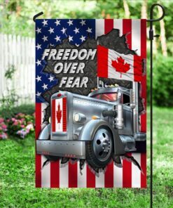 support freedom convoy 2022 flag freedom over fear ddh3313f 6471