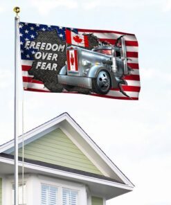 support freedom convoy 2022 grommet flag freedom over fear ddh3313gf 3630