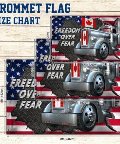 support freedom convoy 2022 grommet flag freedom over fear ddh3313gf 4025