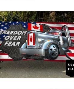 support freedom convoy 2022 grommet flag freedom over fear ddh3313gf 4344