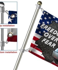 support freedom convoy 2022 grommet flag freedom over fear ddh3313gf 4781