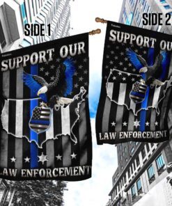 support our law enforcement flag 8526