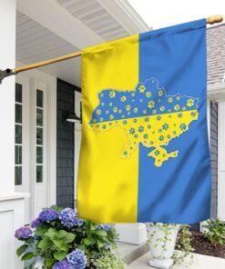 Support Ukrainian Pets Flag, Stand With Ukraine QNH16F