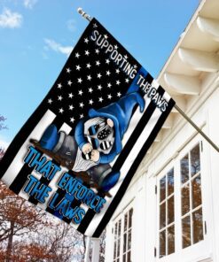supporting the paws that enforce the laws gnome flag 5370