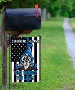 supporting the paws that enforce the laws gnome flag 6013