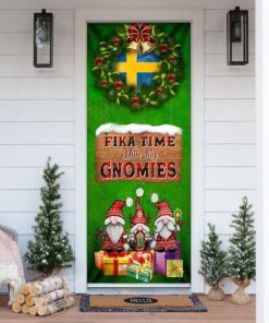 Swedish Heritage Gnome. Fika Time With My Gnomies Door Cover