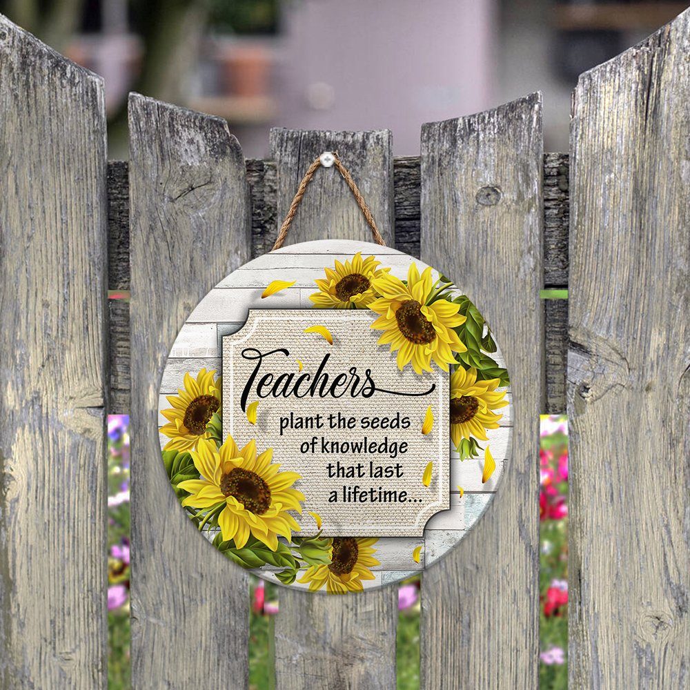 Teacher Door Sign. Back To School Door Sign. Teacher Plans The Seeds Of Knowledge That Last A Lifetime LNT433WD - Image 7