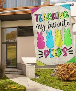 Teacher Easter Flag Teaching My Favorite Peeps TQN1063F