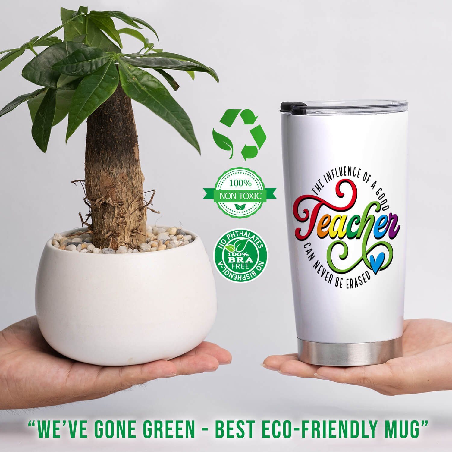 Teacher Tumbler 20oz The Influence Of A Good Teacher Can Never Be Erased LNT531TUv5 - Image 4