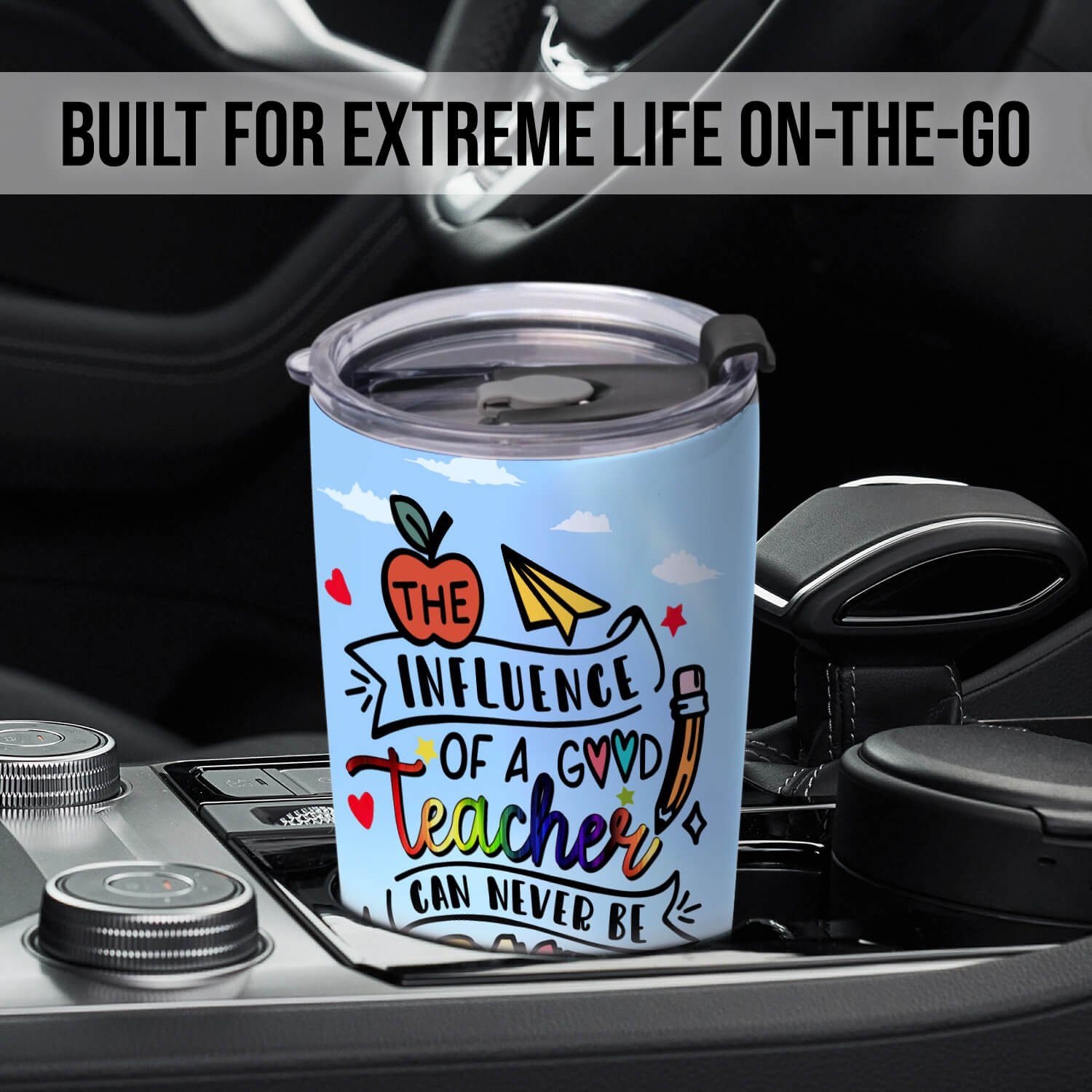 Teacher Tumbler 20oz The Influence Of A Good Teacher Can Never Be Erased LNT531TUv6 - Image 4