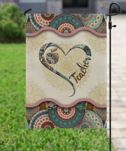 teacher vintage mandala flag 2282
