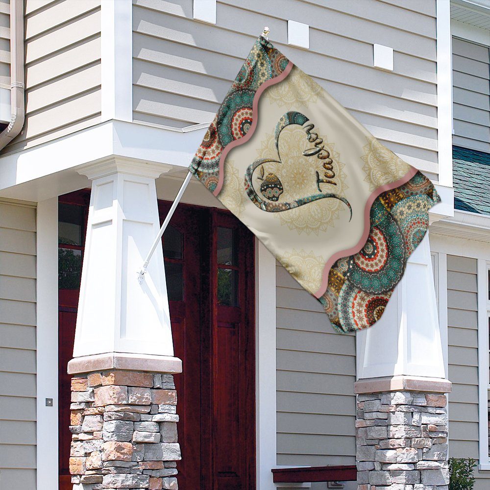 Teacher Vintage Mandala Flag - Image 4