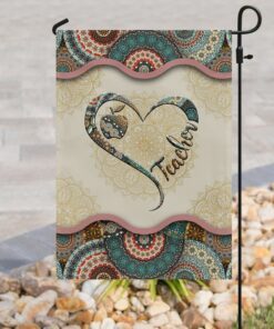 teacher vintage mandala flag 4943