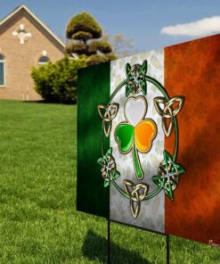 team irish lucky charm yard sign 5836