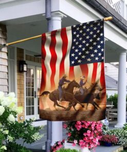 Team Roping Flag