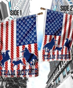 team roping flag 8195