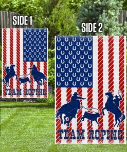 team roping flag 8413