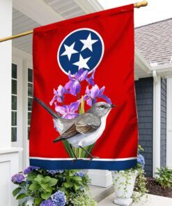 Tennessee Flag Mockingbird and Irises BNN694F