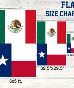 texas and mexico flag tpt547f 2585