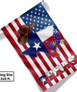 texas bluebonnet american flag mln1210f 4186