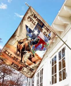 texas bull riding flag 8229