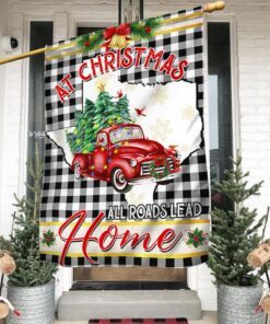 texas christmas flag all roads lead home lnt660fv1 6638