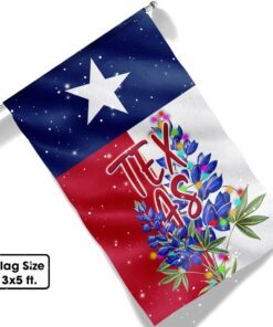 texas christmas flag bluebonnet lnt790f 1332