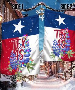 texas christmas flag bluebonnet lnt790f 4395