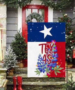 texas christmas flag bluebonnet lnt790f 4679