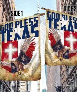 texas cross flag god bless texas dbd3080fv1 8212