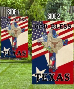 texas cross flag god bless texas flag lnh024f 2356