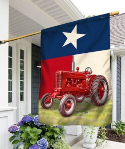 Texas Farmer Tractor Farm Life Flag TQN333F