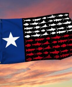 Texas Fish Grommet Flag TQN16GF