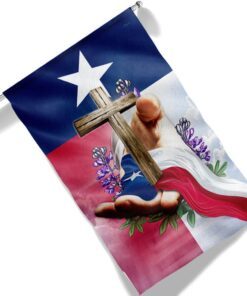 texas flag jesus christian cross texas bluebonnet flag tpt800f 8778