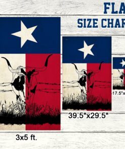texas flag longhorn beyond lnt411f 7245