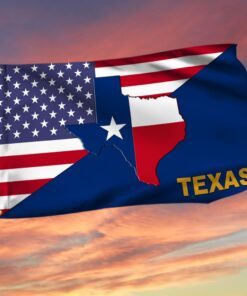 Texas Flag Texas American Eagle Grommet Flag TRL1626GF