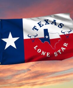 Texas Flag Texas Lone Star Grommet Flag QTR252GF