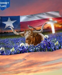 Texas Flag That Place Forever In Your Heart Grommet Flag TRN1290GF