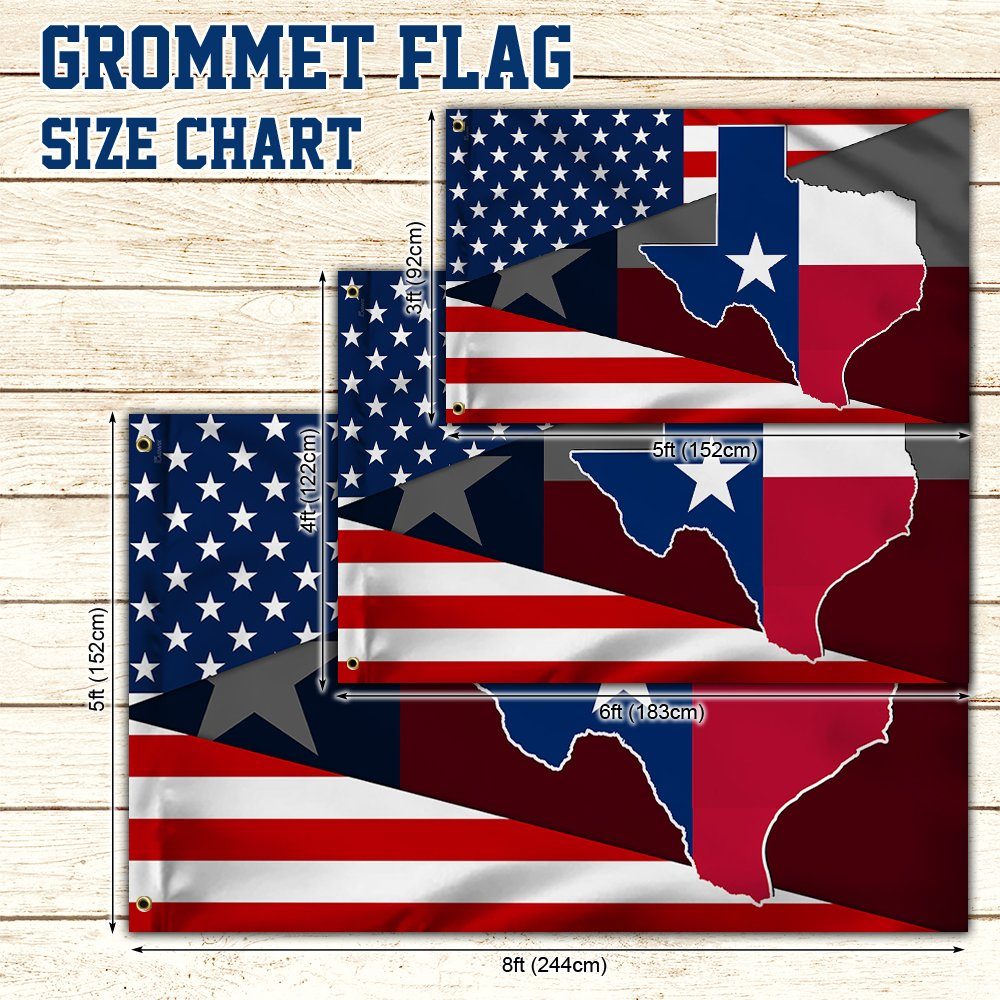 Texas Grommet Flag American By Birth Texan By Choice BNT590GF - Image 5