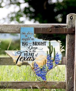 texas hanging metal sign deep in the heart of texas lnt126ms 1351