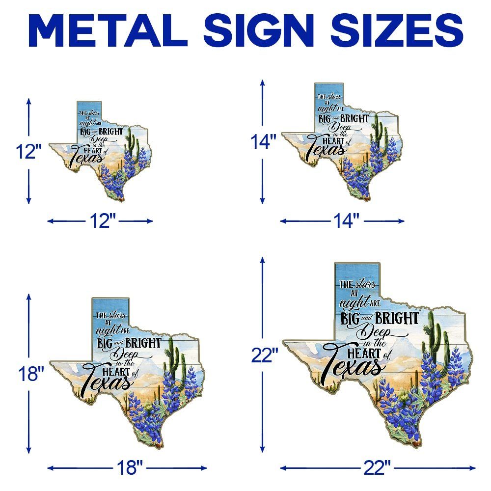 Texas Hanging Metal Sign Deep In The Heart Of Texas LNT126MS - Image 7