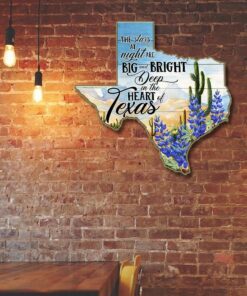 texas hanging metal sign deep in the heart of texas lnt126ms 4091