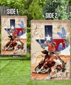 texas horseback riding flag 1437