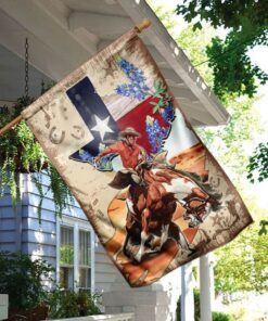 texas horseback riding flag 7203